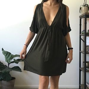 Olive green dress